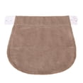 thumbnail image 3 of Pantalones Botón extendido Maternidad Embarazo Cinturón elástico ajustable Caqui, 3 of 4