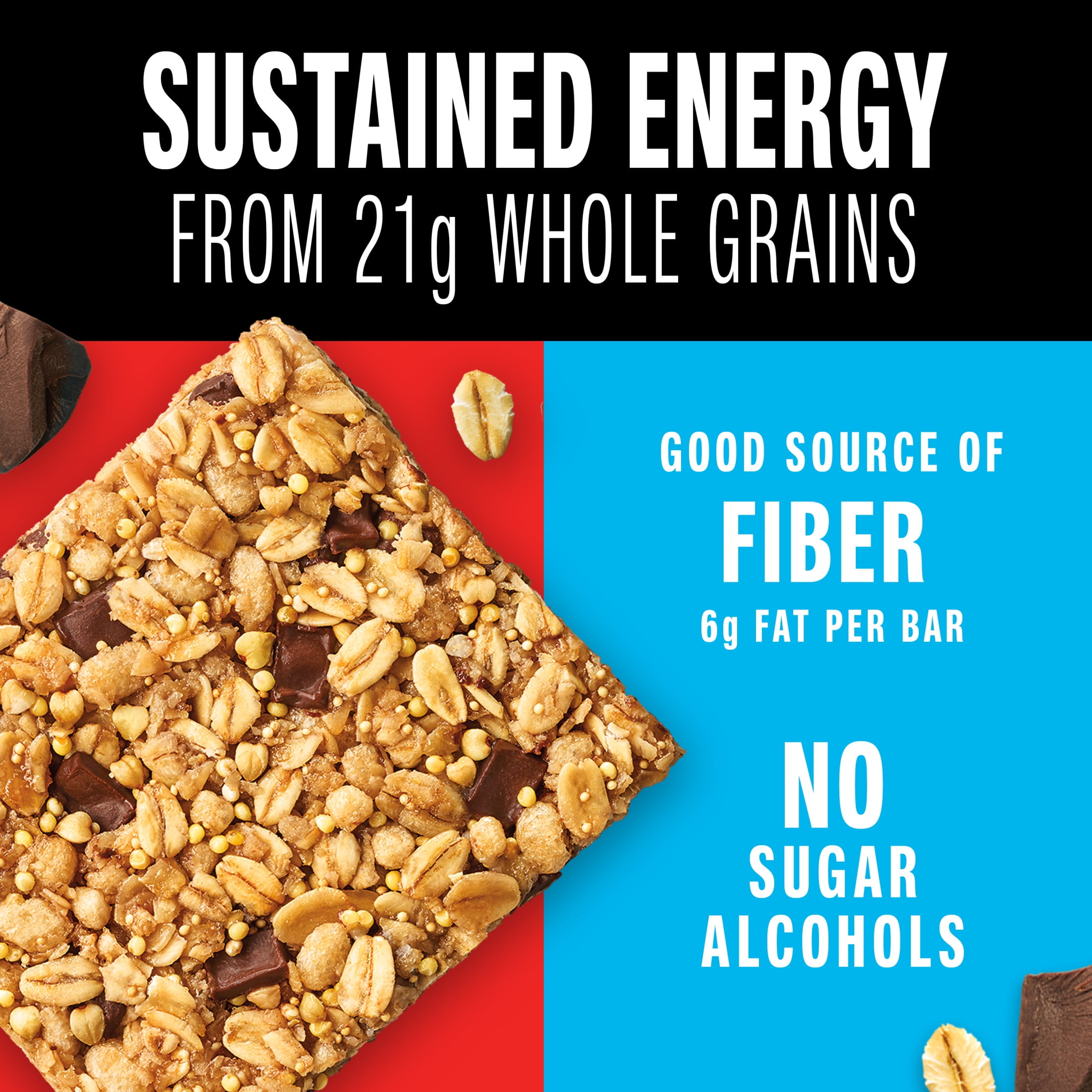 KIND Dark Chocolate Chunk Healthy Grains Energy Bars, 10 Count, 1 Cardboard Box
