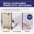 thumbnail image 6 of TidyUps Shelf Liner, Crosshatch, 10.75 x 6 in, Non-Slip Drawer and Cabinet Liner, 2 Pack, 6 of 8
