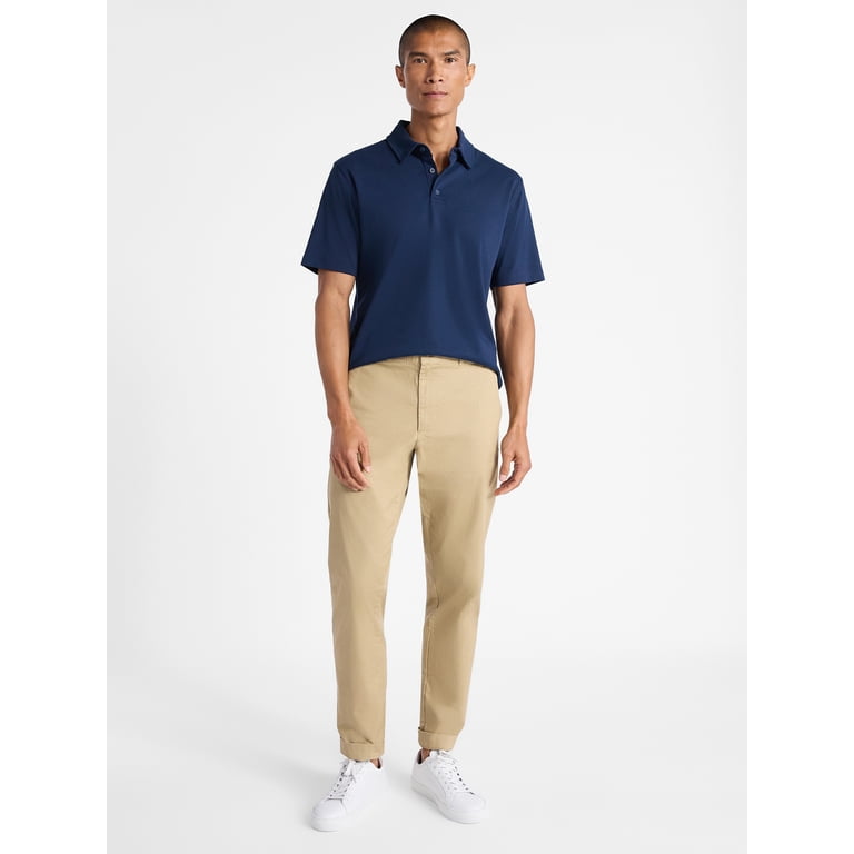 Free Assembly Men's Cotton Polo Shirt with Short Sleeves photo 2
