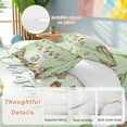 thumbnail image 2 of Christmas Green Bedding Duvet Cover Set Queen Size 4 Pieces Dwarf Elf Soft Twill Plush Quilt Cover, Include 1 Duvet Cover 1 Flat Sheet And 2 Pillow, 2 of 7