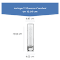 thumbnail image 3 of Floreros de Vidrio Cristal Libbey Carnival Juego de 12 piezas Altura 19.05 cm Malubero Transparente, 3 of 5