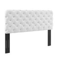 thumbnail image 2 of Modway Lizzy Tufted Twin Performance Velvet Headboard in White, 2 of 7
