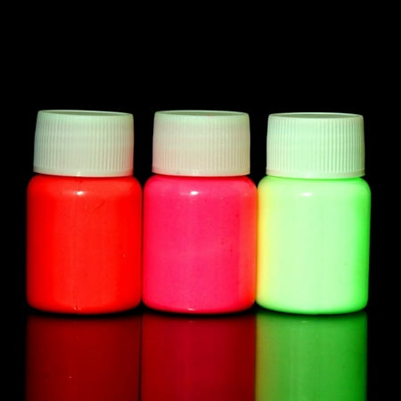 Fashion Arrival 1 pc UV Glow Neon Body Paint Pigment 20ml and Fluorescent Super Bright (Best Glow In The Dark Face Paint)