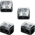 thumbnail image 1 of Dual-Pencil Sharpener, Convenient, Essential Tool, Sharpens, Easy To Clean, Travel-Friendly, Compact, Vegan & Cruelty-Free, Pack of 4, 1 of 7