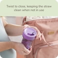thumbnail image 5 of NUK Everlast Weighted Straw Cup, Super-Durable Leakproof Toddler Sippy Cup, Purple, 10 Oz, Pack of 2, 5 of 7