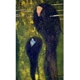 thumbnail image 2 of Klimt, Gustav 10x14 Black Ornate Wood Framed with Double Matting Museum Art Print Titled - Mermaids 1899, 2 of 4
