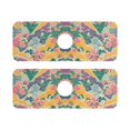 thumbnail image 7 of Yayeee Faucet Mat for Kitchen Sink 14.7" Diatomite Long Splash Guard Pad, Yellow Floral Wave, 2 Pack, 7 of 7