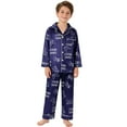 thumbnail image 3 of BJUTIR Boys Clothes Set Long Sleeve Pajama Dinosaur Print Rocket Football Kids Homewear Soft Comfy Loungewear Two Piece Outfit Softness Clothing Set Size 5-6 Years, 3 of 9