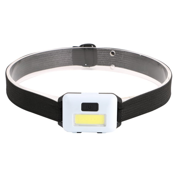 Eigraketly Linterna frontal de plástico ligero, elástica, multicolor, diadema de tres modos, linterna para la cabeza, pesca, Camping al aire libre Ropa Deportiva, Zapatos Blanco Eigraketly OD029433-01