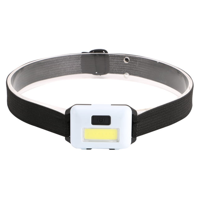 Sonducket Linterna frontal de plástico ligero, elástica, multicolor, diadema de tres modos, linterna para la cabeza, pesca, Camping al aire libre Ropa Deportiva, Zapatos Blanco Sonducket OD029433-01