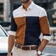 thumbnail image 1 of Camisa de moda 2024 con cuello de rayas y cuadrícula, cambio de color claro, camisas múltiples, patrón de alta definición, camisa de fiesta al aire libre de moda 3D, 1 of 6