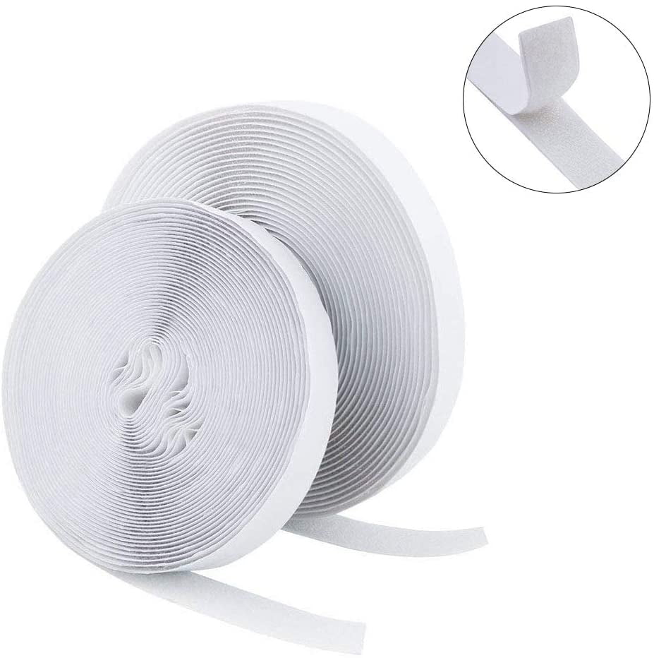 Chepi Tape (8m x 20mm) White Velcro Tape Self Adhesive,Heavy  Duty, Water Resistant & Weather Repellent Velcro Tape Self Adhesive Double  Sided Velcro Tape, Super Strong Velcro Strips Hook and Loop