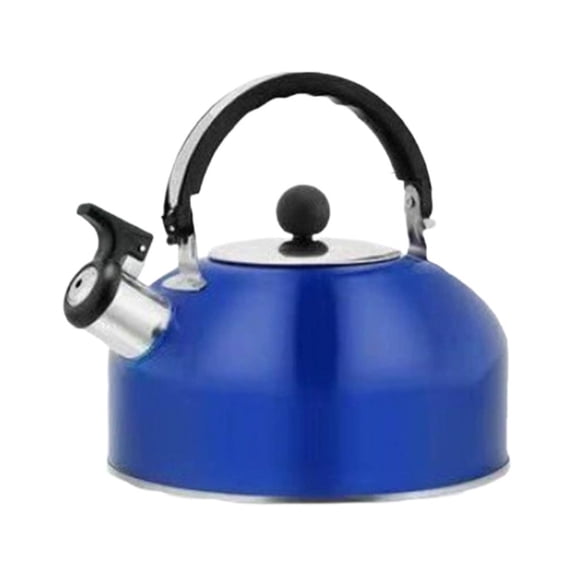 Stainless Steel Whistling Tea Kettle - Outdoor Portable 3 Liter Colorful Stovetop Kettle with Handle, Induction Compatible for All Cooktops