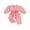 Pink, variant on Bagilaanoe Newborn Baby Girl Fall Jumpsuit Textured Long Sleeve Bodysuit with Belt 3M 6M 9M 12M 18M Infant Fall One Piece Romper