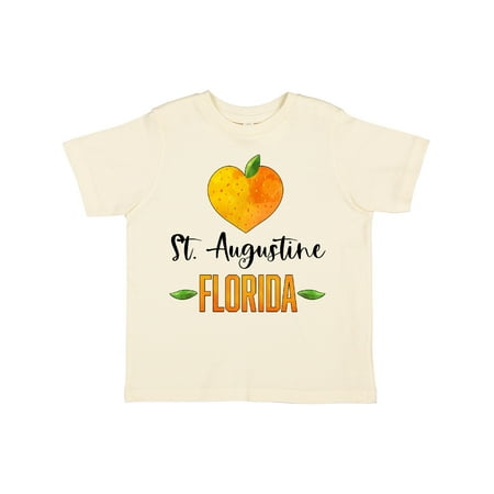 

Inktastic St. Augustine Florida Orange in Heart Boys or Girls Toddler T-Shirt