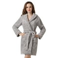 thumbnail image 2 of richie house women's bathrobe robe with two ears rhw2498, 2 of 7