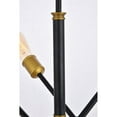 thumbnail image 5 of Indoor Home Decorative Midcentury Modern Axel 6 Lights Black Pendant, 5 of 7