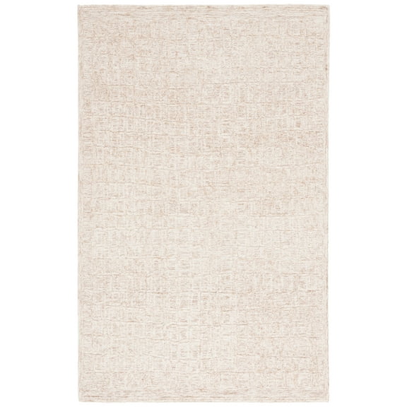 SAFAVIEH Pine Brody Solid Area Rug, Light Brown/Ivory, 8' x 10'