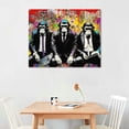 thumbnail image 2 of Nawypu Graffiti Wall Art - Graffiti Canvas Wall Art, Colorful DJ Monkey Chimp Poster Pictures for Living Room Decor, Street Art Canvas Graffiti, Modern Pop Framed Artwork for Home Wall Decor, 2 of 4