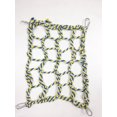thumbnail image 1 of Pet Climbing Rope Net, Hamster Hammock Bird Toys Rope Ladder, Ferret Hammock Bird Climbing Rope Bridge Ferret Cotton Rope Net for Hamster Ferret Parakeet Play, 20*28cm, Yellow, 1 of 7