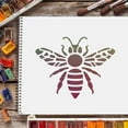 thumbnail image 6 of Dragonfly Bee Butterfly Stencils 11.8x11.8inch Plastic Drawing Painting Stencils Templates Sets for Painting Baking Crafts Walls Furniture DIY, 6 of 8