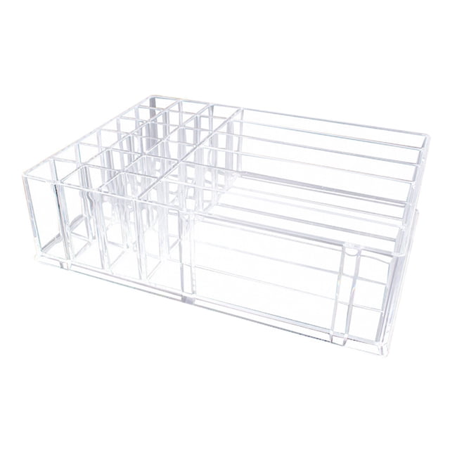Organizador de maquillaje acrílico Baoblaze tamaño grande 24,7x18,2x7 cm