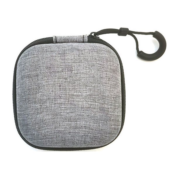Bolsa portátil para auriculares Bluetooth, caja de almacenamiento de cable de datos, bolsa de almacenamiento Eva, caja de embalaje de cable de datos universal, bolsa Eva gris, dos piezas