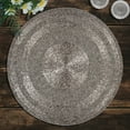 thumbnail image 6 of Beaded Placemats Set of 16 for Dining Table, Table Placemats, 14 Inches Round - Silver Smoke, 6 of 8