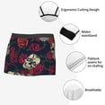 thumbnail image 5 of Wukai Roses Skulls Print Men’s Underwear Breathable Boxer Briefs,&nbsp;Moisture Wicking & Breathable-Large, 5 of 7