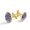 Color 5, variant on Men's Classic Stainless Steel, Black Pineapple Stripes Pattern Cufflinks Business Wedding Shirts, Golden