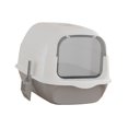 thumbnail image 4 of Xuanheng Enclosed Cat Litter Tray High Capacity for Small Animals Rabbit Potty Toilet Gray, 4 of 8