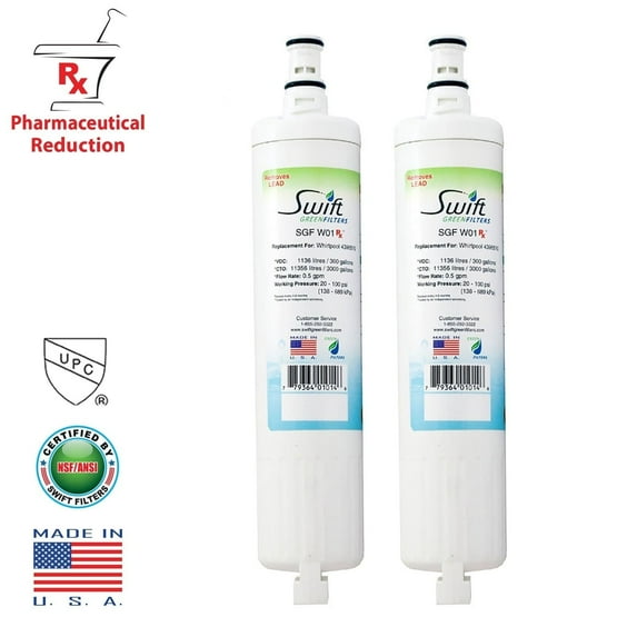 Swift Green Filters Ltd Replacement Whirlpool 4396508 EDR5RXD1 Refrigerator Water Filter SGF-W01 RX