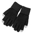 thumbnail image 2 of Visland Winter Touch-screen Gloves, Fashion Soft Elastic Knitting Thick Woolen Yarn Non-slip Winter Hand Warm Full Finger Mittens for Men and Women, 2 of 8
