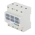 thumbnail image 2 of Voltímetro amperímetro trifásico de riel DIN con protección contra sobretensión, subtensión y sobrecorriente ajustable de 63 A CA 390-500 V, 2 of 14