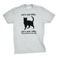 thumbnail image 1 of Let's Eat Kitty T Shirt Funny Punctuation Shirt Cat Tee (Heather Grey) - 3XL, 1 of 3