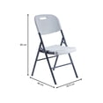 thumbnail image 3 of Silla Plegable Loomber  Blanca Verona - Set de 4 piezas, 3 of 8