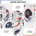 thumbnail image 6 of FORMRS Kids Pajama Pants with Pockets Size 9-10Y Boys Lounge Sleep Bottoms, Star Spangled Helmets, 6 of 8