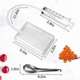 thumbnail image 2 of Molecular Gastronomy Kit Caviar Maker Box Spherification Dropper 96-Hole Roe Sauce Dispenser Strainer Tools with Spoon Syringe, 2 of 5