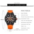 thumbnail image 5 of Men's Watches Luxury Sport Quartz Men's Quartz Watch Waterproof With Luminous Hands Chronograph Silicone Strap Wristwatch, 5 of 6