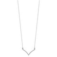 thumbnail image 2 of Auriga Fine Jewelry 14K White Gold V Necklace for Women 18", 2 of 6