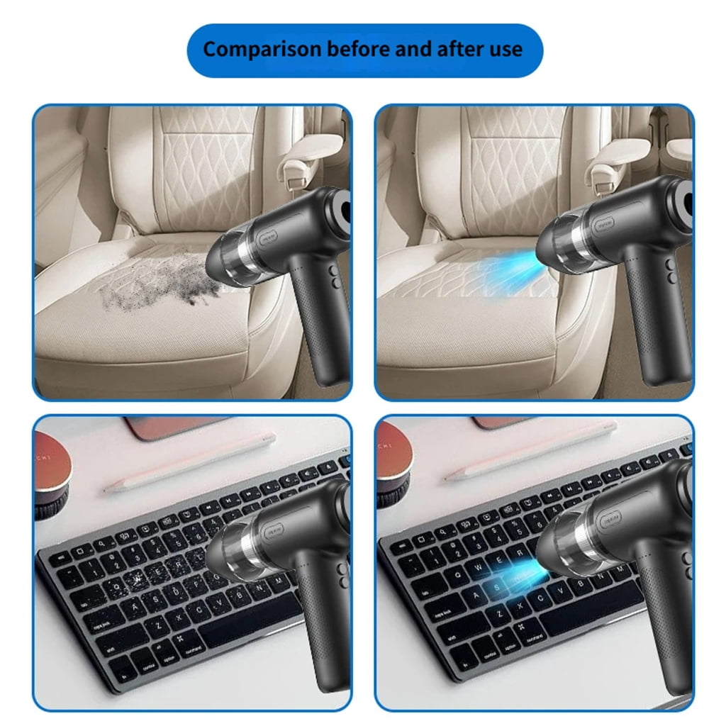 MOMOJIA Portable Air Dust CleanerW1re1essOperate Long Last Battery Cordless Air Duster
