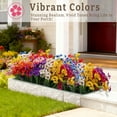 thumbnail image 4 of CandWuom 16 Bundles Artificial Flowers for Outdoors/Indoors, Faux Fake Flower Plants for Outside UV Resistant Decor Garden Porch(8 Color), 4 of 8