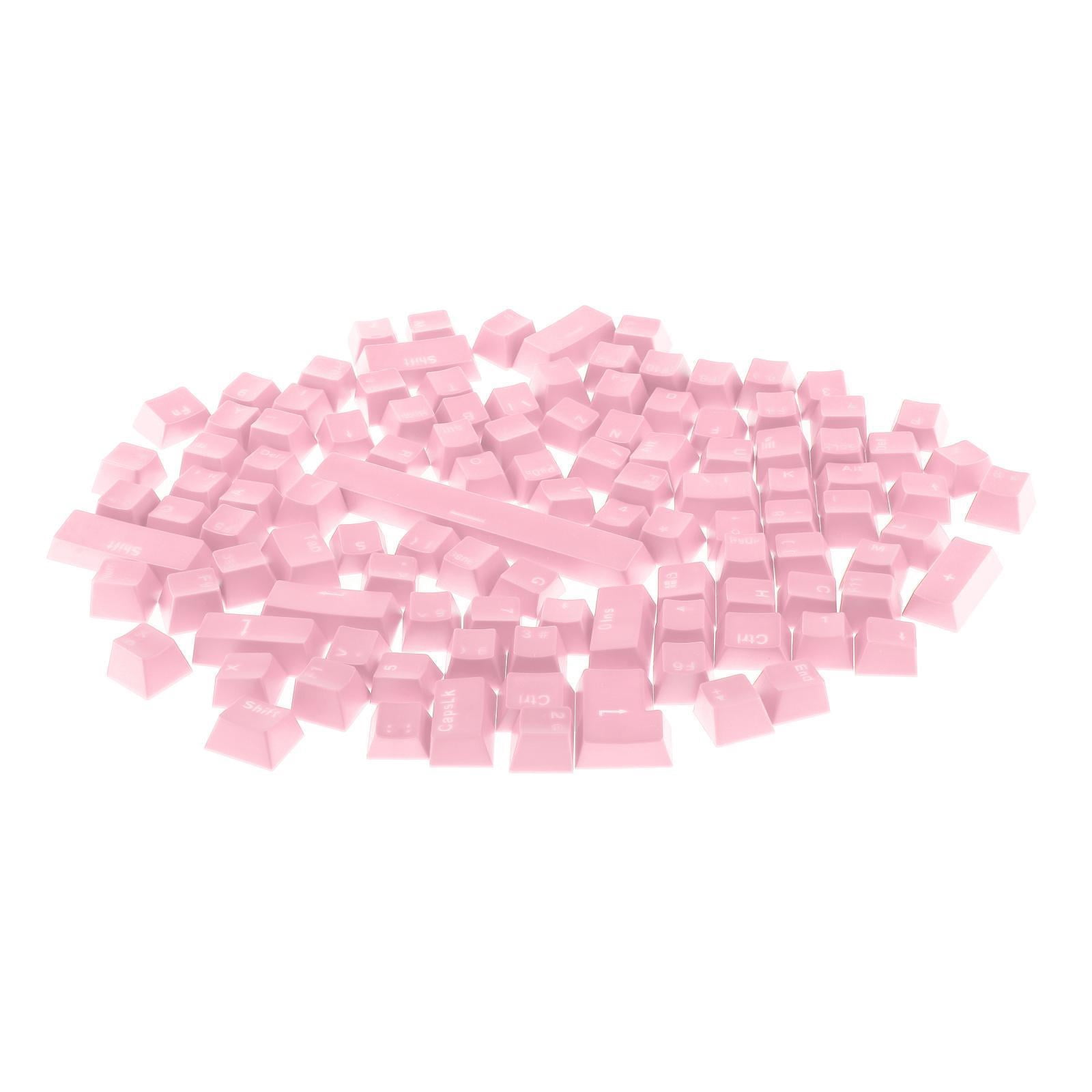 108-Key ABS Translucent Key for Mechanical Keyboard Pink
