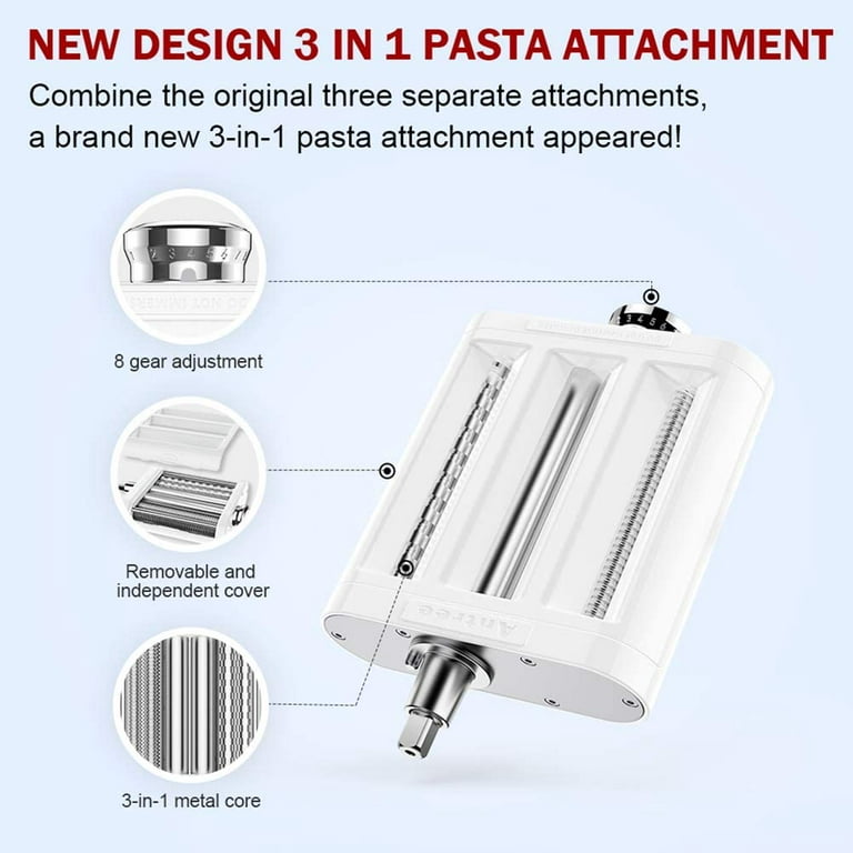 NEW Antree Stand mixer attachment 3-in-1 pasta roller and cutter