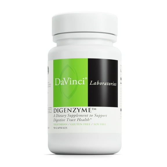 DaVinci Laboratories - Digenzyme - A Dietary Supplement to Support Digestive Tract Health - Gluten-Free, Soy-Free - 90 Vegetarian Capsules