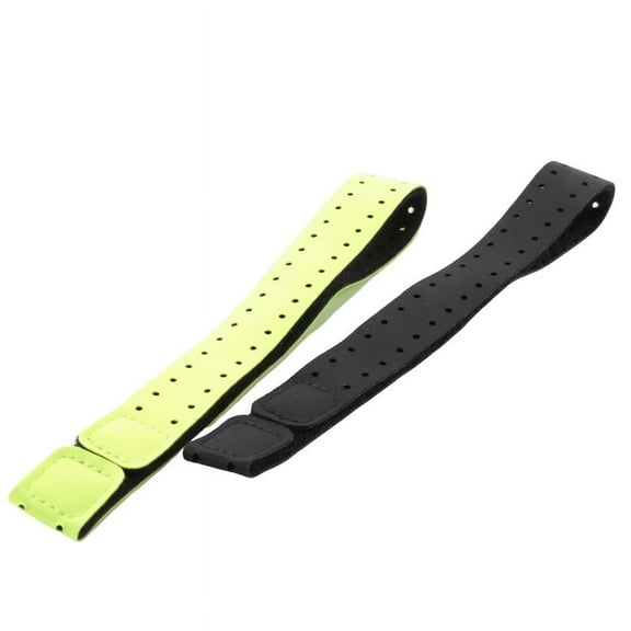 2Pcs Adjustable and Breathable Replacement Armband Soft Strap Band for Heart Rate Monitor - (Black  Green)