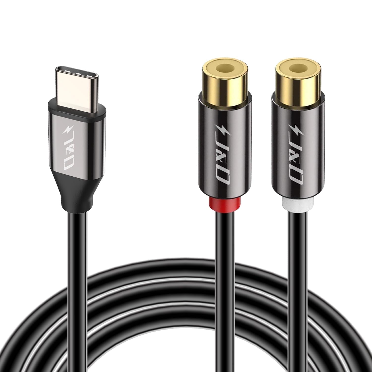 MOSWAG Cavo Stereo da USB C a 6,35mm TRS 1M, Adattatore Audio da Tipo C a 1/4 Cavo Stereo jack Aux