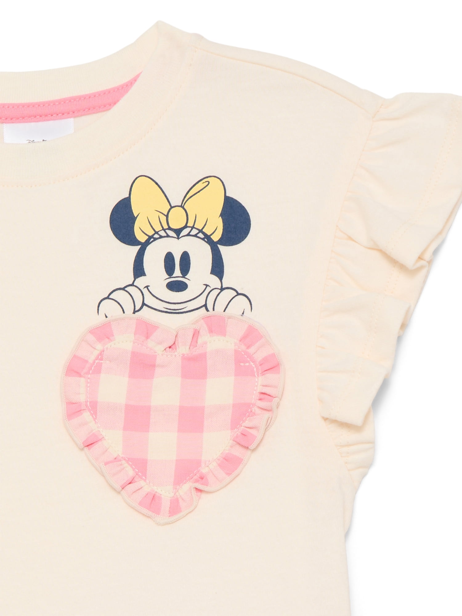 Minnie Mouse Toddler Girls Ruffle Graphic Tee and Pants Set, 2-Piece, Sizes 12M-5T