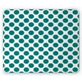 thumbnail image 1 of Teal Mouse Pad, Traditional Polka Dots Pattern Design Vibrant Colored Geometrical Elements, Rectangle Non-Slip Rubber Mousepad, Teal White, by Ambesonne, 1 of 2